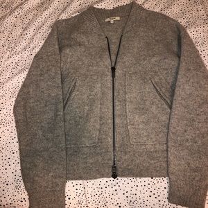 Madewell  wool bomber style cardigan